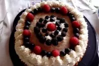 Brombeer Panna cotta Torte