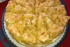 Schneetorte (Schwimmbadtorte, Stachelbeerbaisertorte)