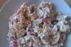 Nudelsalat - mit saurer Sahne ohne Mayonnaise