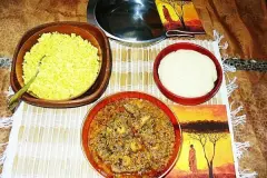 Egusi Suppe - Afrikanisches Gericht mit Melonenkernen