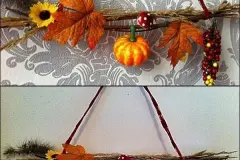Herbstliche Tür- oder Wanddeko selber herstellen