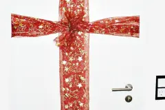 T&uuml;rschleife - festlich geschm&uuml;ckte T&uuml;r