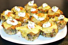 Resteessen aus der Muffinform