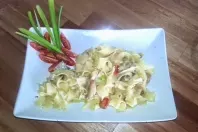 Pasta mit Heringsfilet