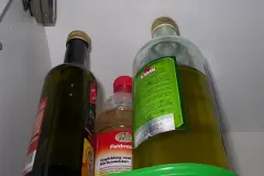 Hohe Küchenschränke optimal nutzen