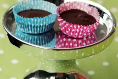 Erdnussbutter Muffins (wie Reese's)