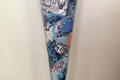Schultüte basteln im Graffiti-Look - Anleitung