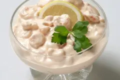 Flusskrebs- oder Krabbencocktail