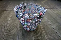 Papierkorb aus alten Zeitschriften ~ Upcycling