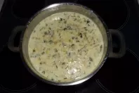 3 Liter Lauch-Kartoffelsuppe mit Frischkäse