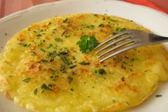 Kartoffelbratlinge mit Giersch