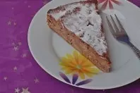 Apfelkuchen mit Kastanienmehl und Eiweißpulver