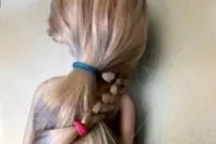 Zopfgummi für Puppen mit langen Haaren