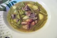 Grüne-Bohnen-Eintopf mit Fleisch