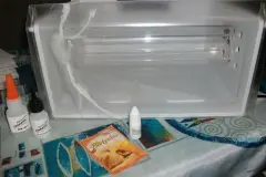 Gefrierschublade mit Backpulver und Sekundenkleber reparieren