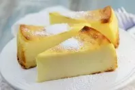 Käsekuchen ohne Boden mit Puddingpulver backen
