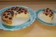 Quark-Kirsch-Kuchen ohne Boden - in der Heißluftfritteuse backen
