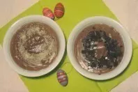 Pudding Schoko-Vanille mit Rosinen & Orangeat