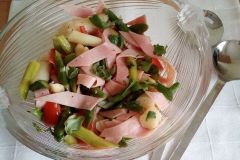 Spargel-Salat mit Schinken