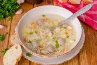 Schnelle Suppe mit Einlagen