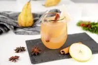 Birne-Zimt-Mocktail: alkoholfreier Cocktail mit Birnensaft