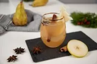 Birne-Zimt-Mocktail: alkoholfreier Cocktail mit Birnensaft