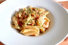 Penne mit Garnelen