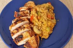 Gem&uuml;secouscous mit H&auml;hnchenbrust