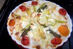 Spargelauflauf - frischer Spargel unter der Haube