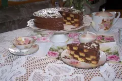 Schachbrett-Torte