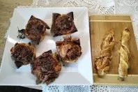 Gefüllte Muffins mit Blätterteig und Royal-Füllung - herzhaft