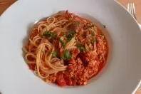 Spaghetti mit Thunfischsoße