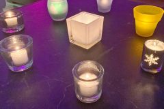 Wiederverwendbare und transparente Teelichte