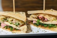Leberkäse-Sandwich der besonderen Art