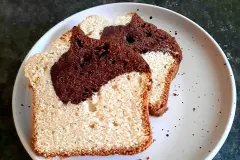 Einfacher Marmorkuchen ohne Verquirlen