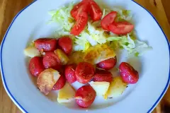 Rote-Bete-Gnocchi aus der Pfanne