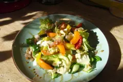 Sommersalat mit Feta & Aprikose
