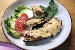 Gefüllte Zucchini aus dem Airfryer