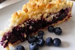 Heidelbeerkuchen mit Kokosstreusel