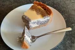 Käsekuchen mit Mohn