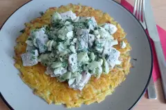 Matjessalat mit Rösti