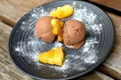 Winter-Kuss Eis aus der Eismaschine