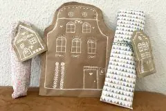 DIY Geschenkverpackung im Lebkuchenhaus-Look