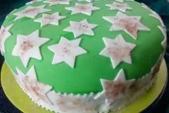 Weihnachtstorte mit Fondant