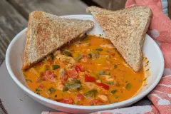 Gyrossuppe aus der Heißluftfritteuse