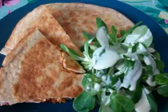 Djuvec Reis im Wrap mit Feldsalat