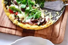 Rucola-Champignon-Tarte
