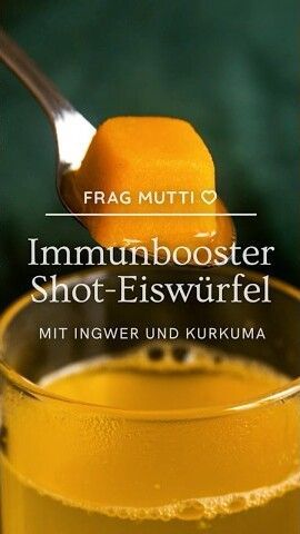 Ingwer-Kurkuma-Shot-Eiswürfel selber machen