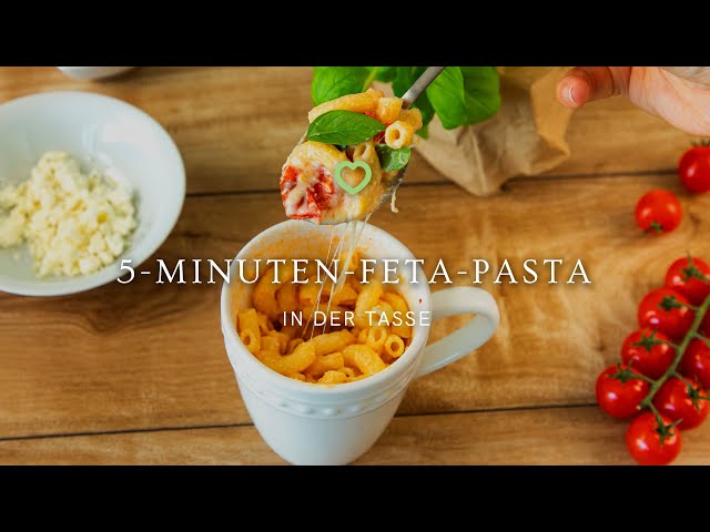 Baked-Feta-Pasta aus der Mikrowelle (in nur 5 Minuten)