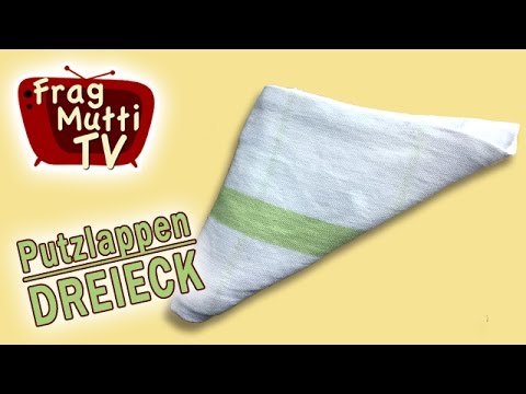 Putzlappen-Dreieck zum Ecken & Treppen reinigen | Frag Mutti TV
